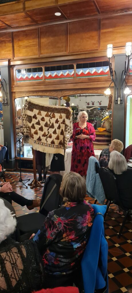 Governor of Zonta - Phillippa Jacobs-Lory being fitted with cloak