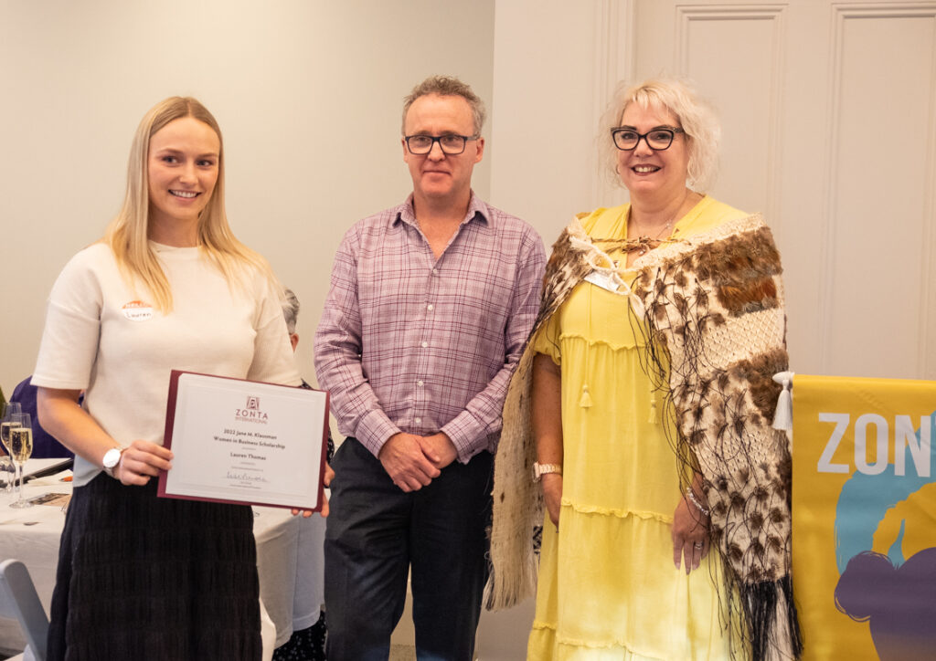 Women in Business Scholarship winner - Zonta Christchurch