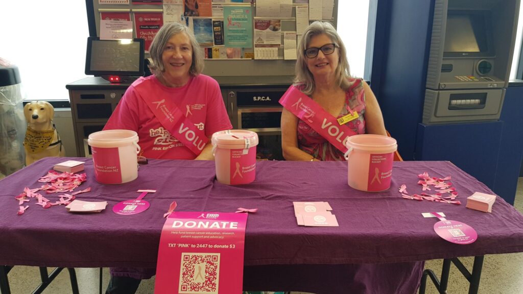 Pink Ribbon Donation Desk - Zonta Christchurch